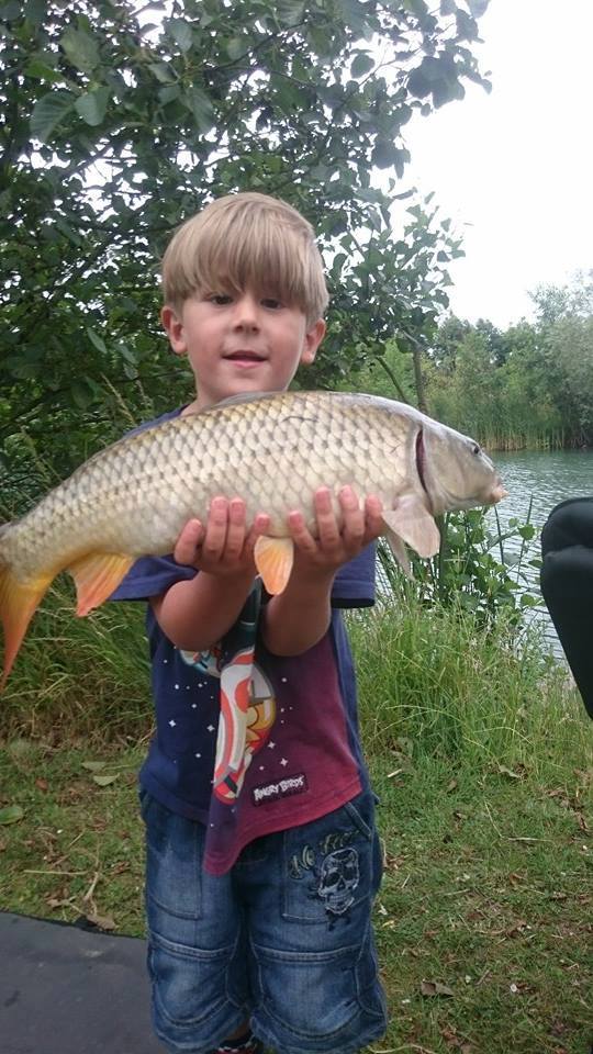 Young Wez bags carp on Victoria